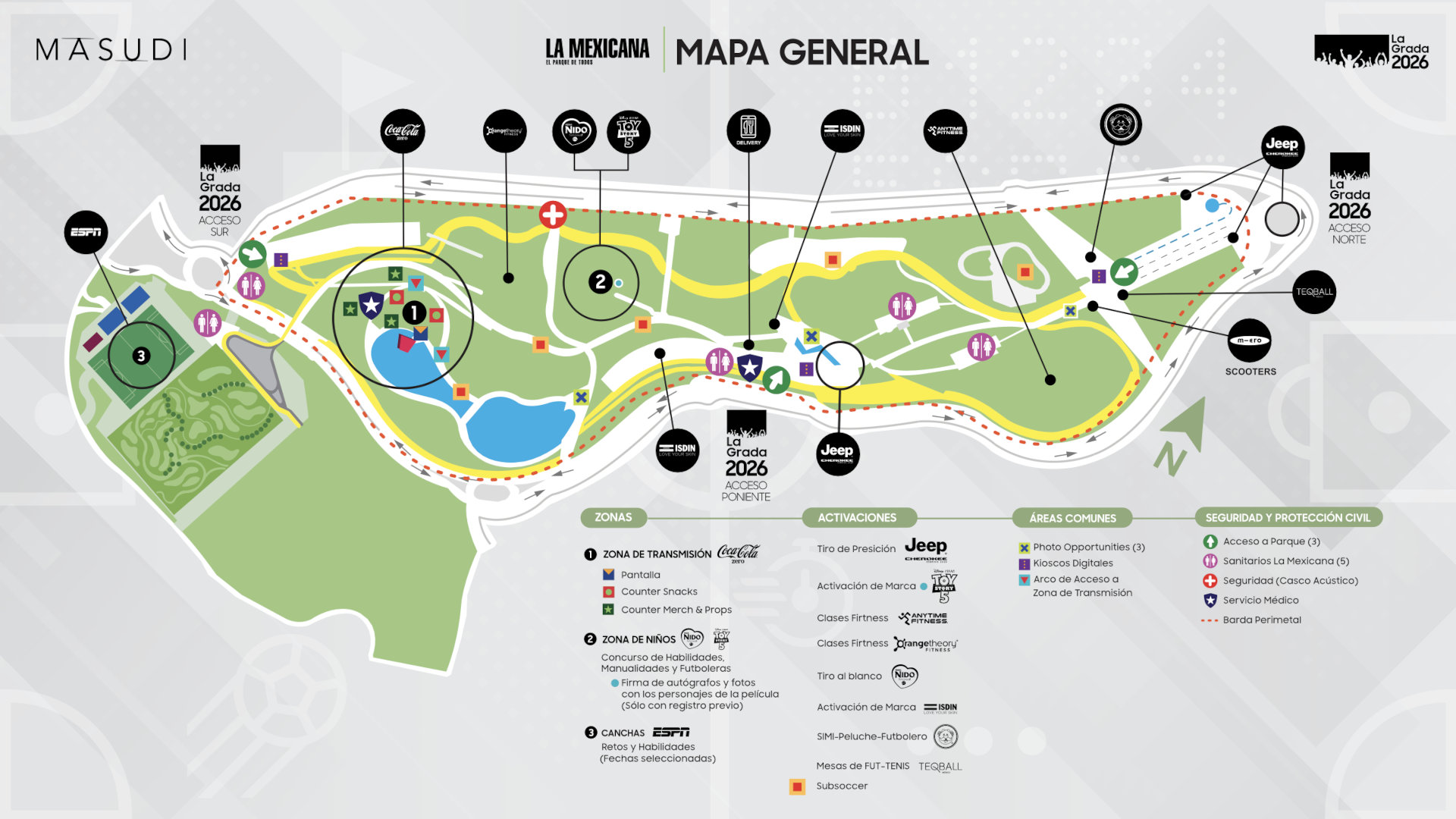 Mapa del evento La&nbsp;Grada&nbsp;2026